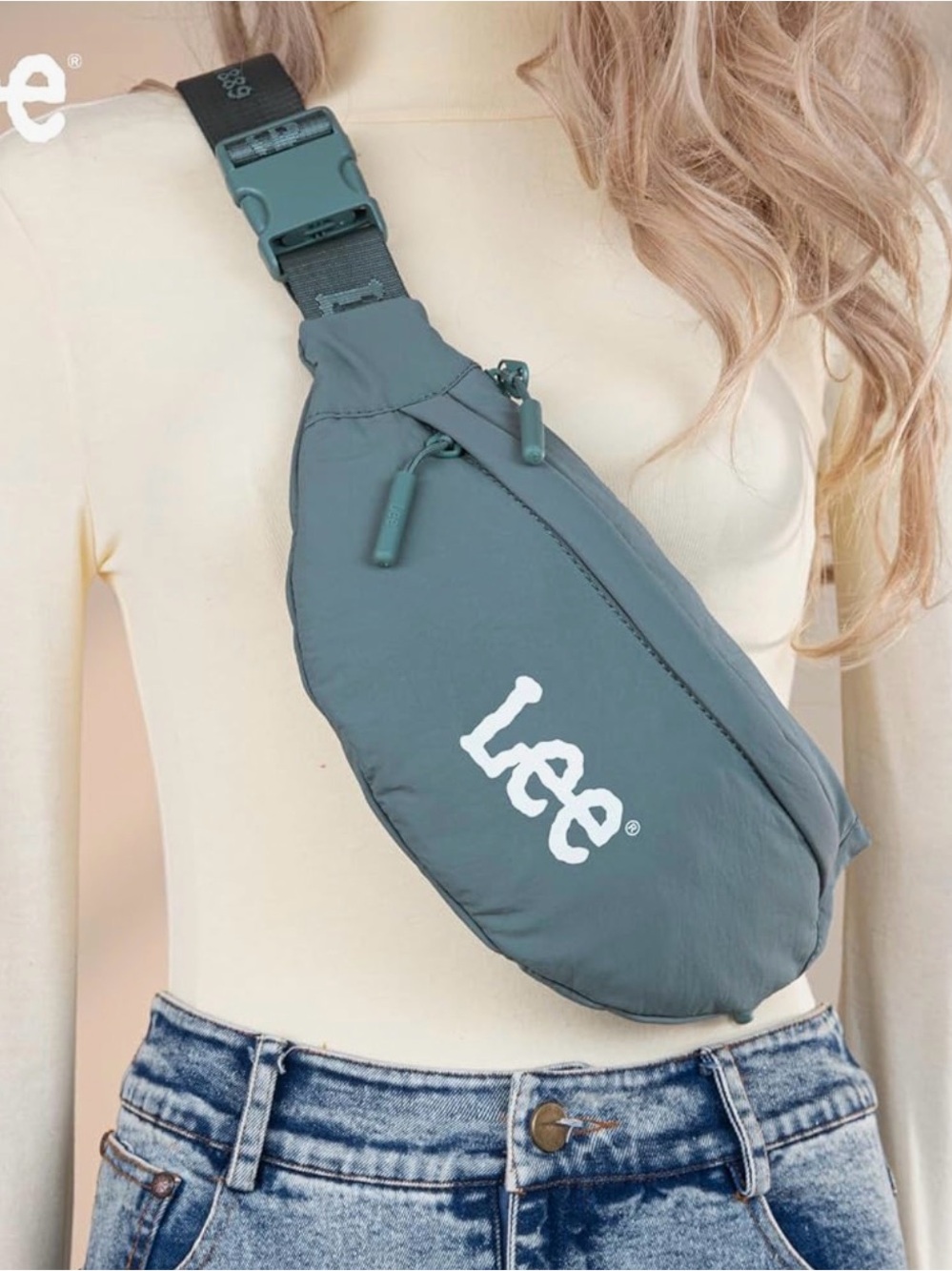 NWT Lee x Montana West Unisex Crossbody Fanny Pack / Belt Bag – Storm Grey
